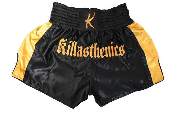 Black & Gold Thai Shorts
